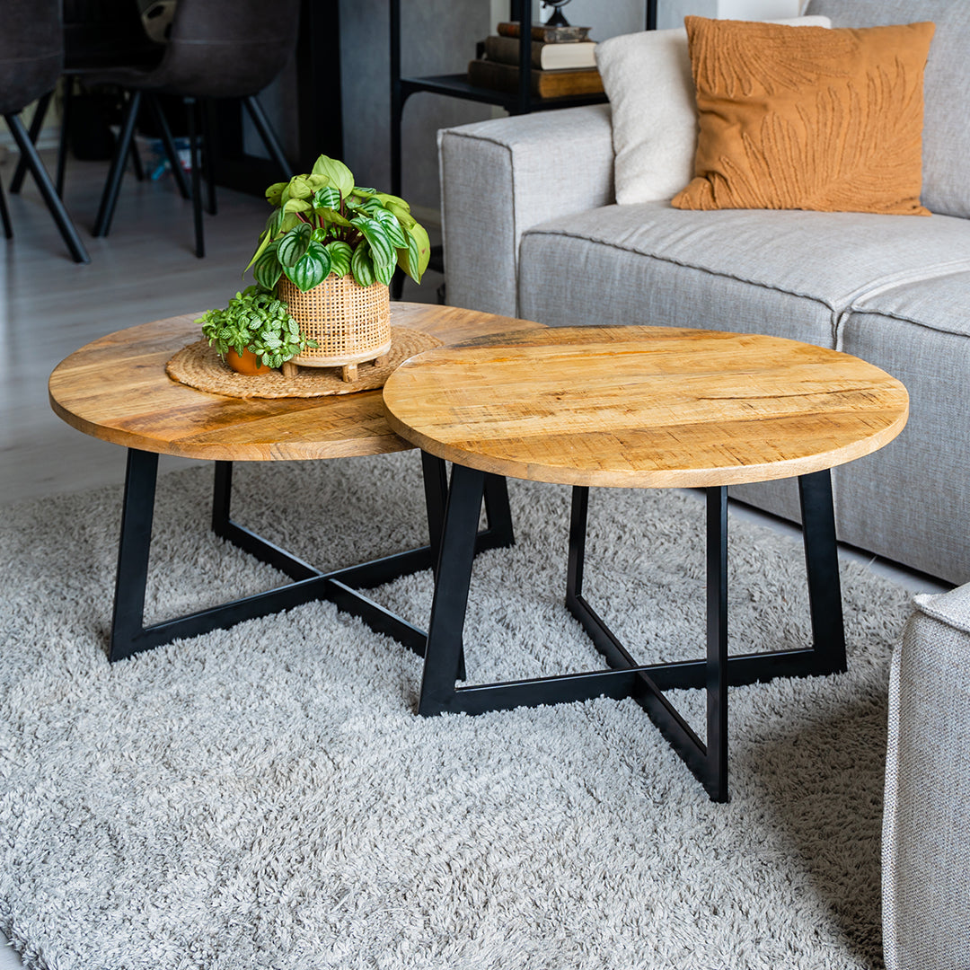 MeubelBaas-salontafel-kjell-mango_0001_MeubelBaas-salontafel-kjell-11.jpg Kjell Couchtisch | 2er-Set - Image 1